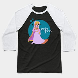 Maid Marians Love Embrace the Romantic Tale of Hood and Maid Marian on this Iconic Cartoon Baseball T-Shirt